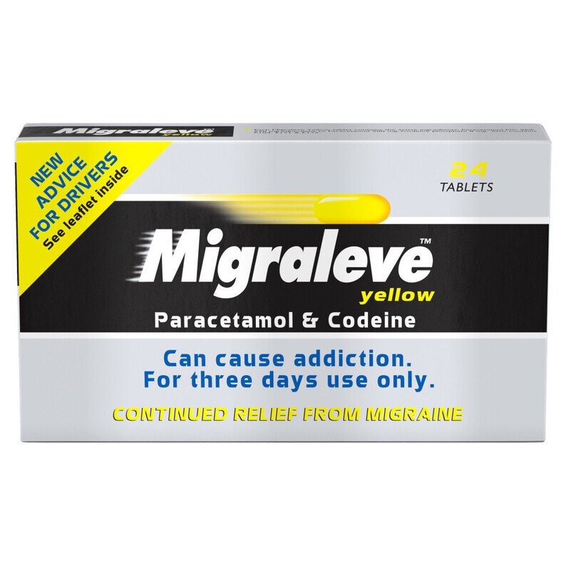 Migraleve Yellow (Codeine/Paracetamol) - 24 Tablets