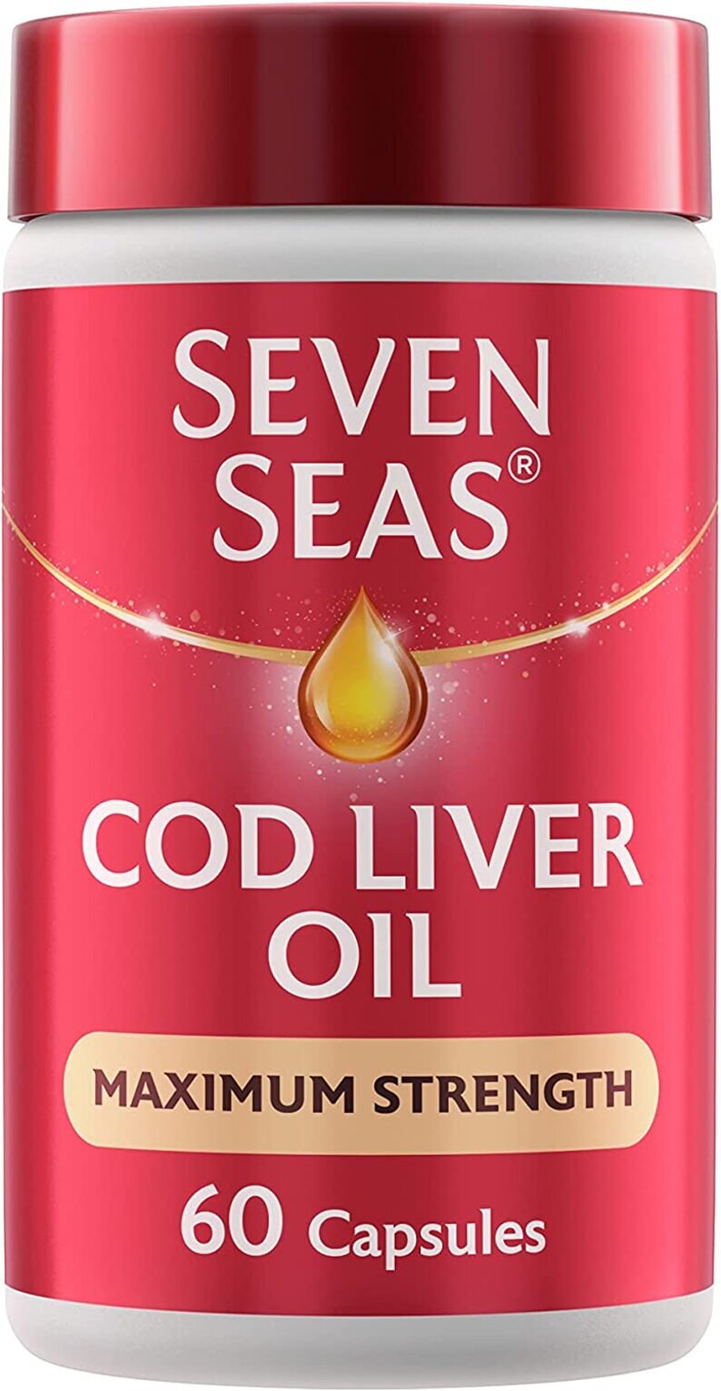Seven Seas Pure Cod Liver Oil Extra High Strength – 60 Capsules