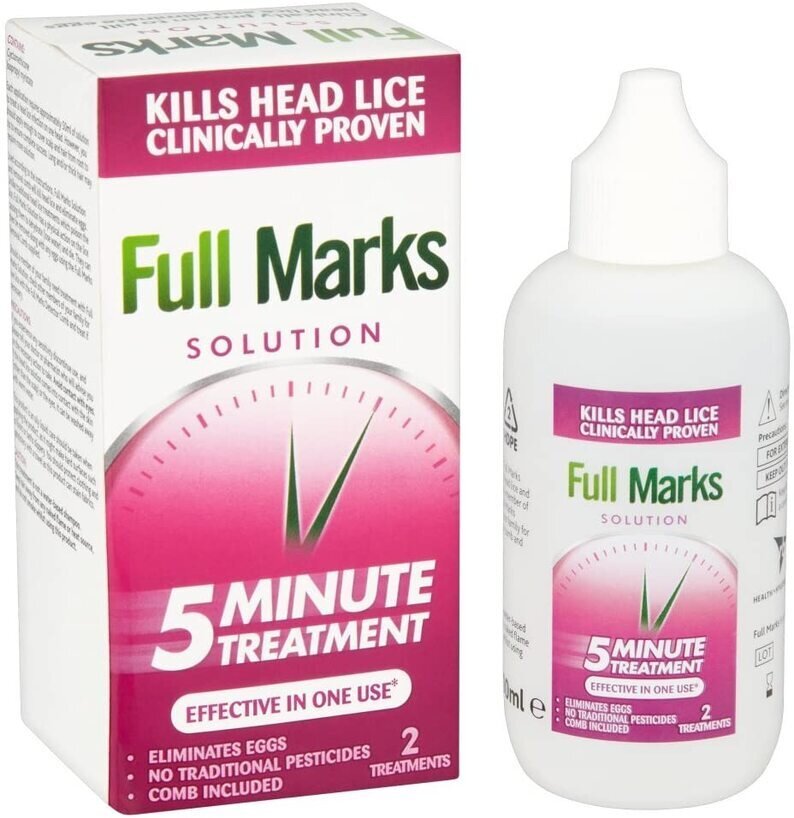 Full Marks Solution 5 Minute Treatment With Comb - 100ml