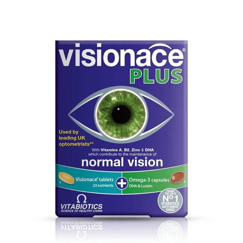 Vitabiotics Visionace Plus Omega-3 - 56 Tablets/Capsules