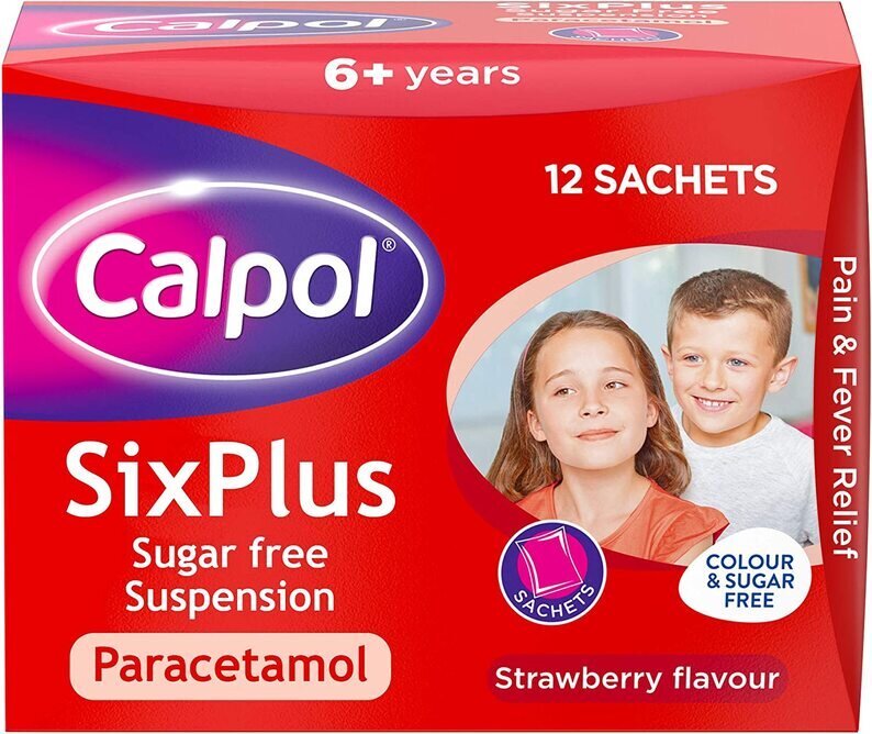 Calpol SixPlus Sugar Free 5ml - 12 Sachets