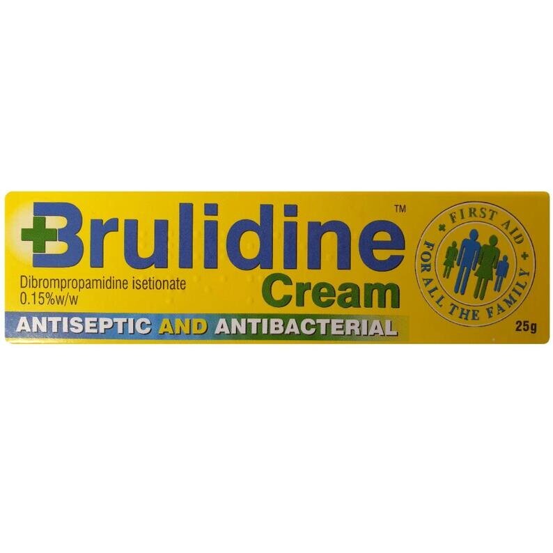 Brulidine Antiseptic and Antibacterial Cream 0.15% - 25g - 3 Pack