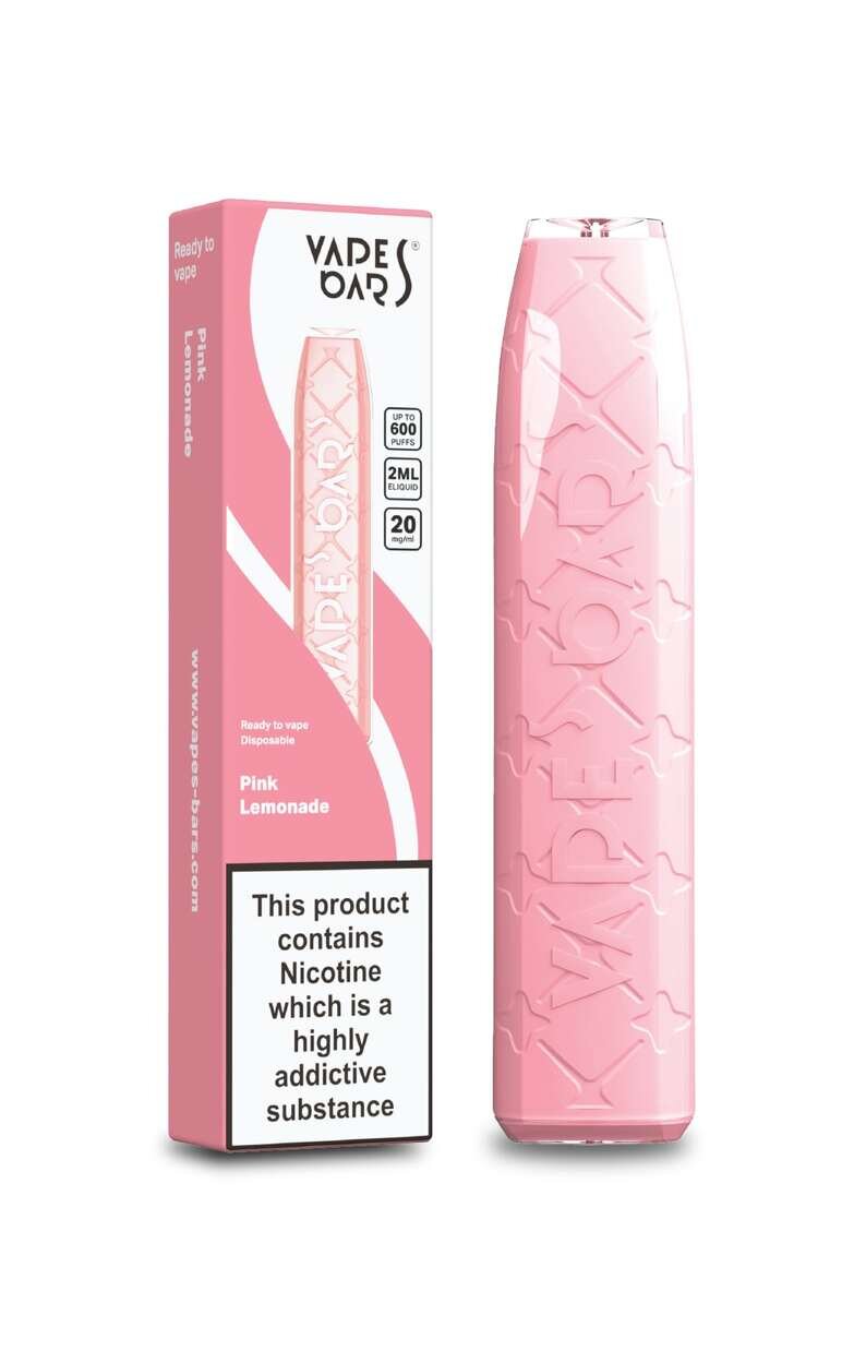 Vapes Bars Disposable Vape Pen E-Cigarette - 600 Puffs - Pink Lemonade