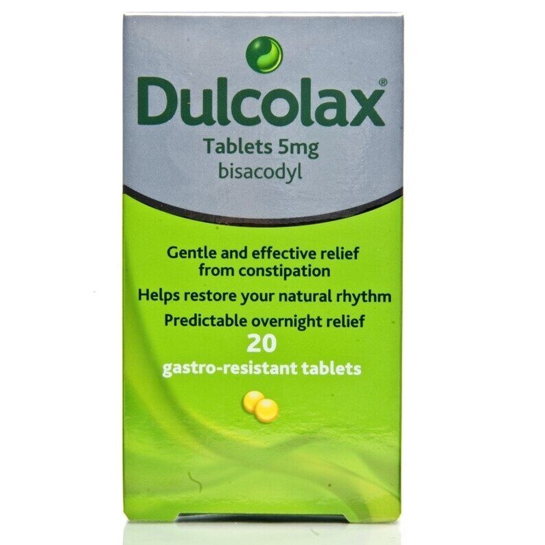 Dulcolax 5mg Tablets for Constipation, 20 Tablets