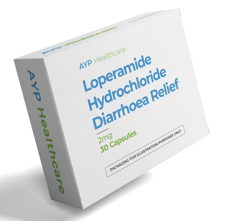 30 Loperamide Hydrochloride Diarrhoea Relief 2mg Capsules