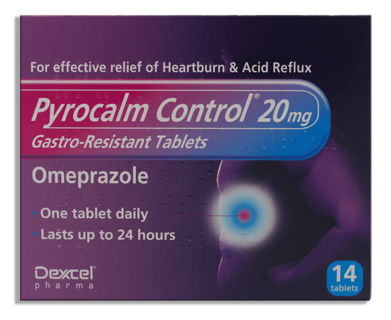 Pyrocalm Control Omeprazole 20mg Tablets - 14 Pack