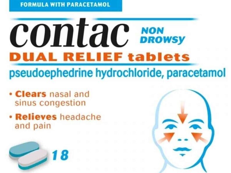 Contac Cold & Flu Dual Relief - 18 Tablets