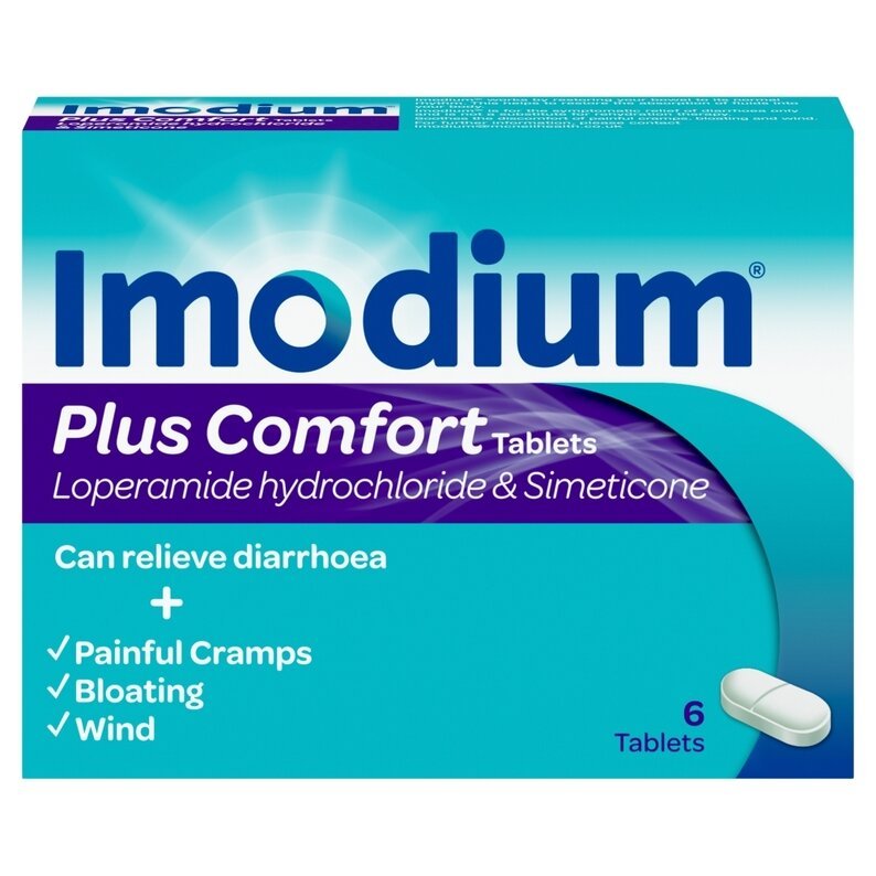 Imodium Plus Comfort Multi-Symptom Relief – 6 Tablets