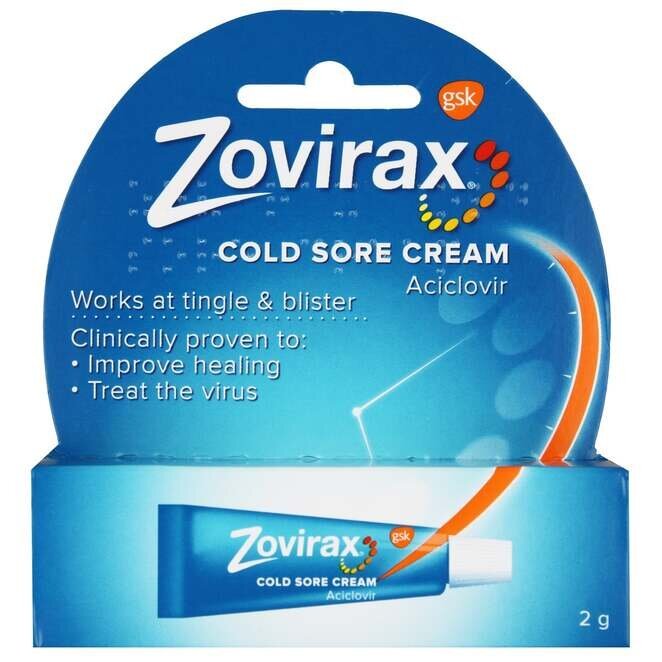 Zovirax Cold Sore Treatment Cream Tube - 2g