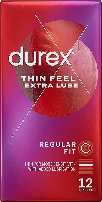Durex Thin Feel Extra Lubricated - 12 Condoms