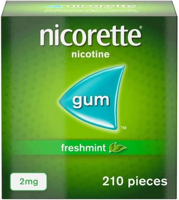 Nicorette Freshmint 2mg Gum - 210 Pieces