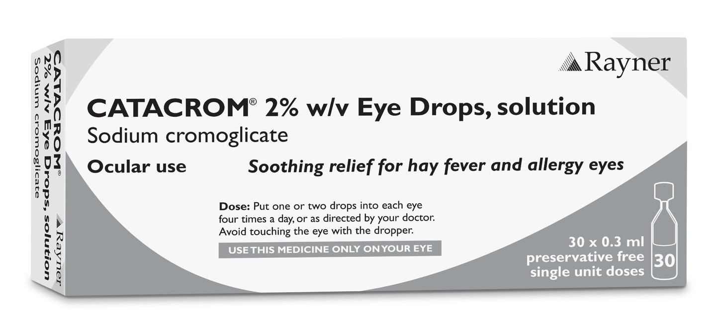 Catacrom 2% Hay Fever & Allergy Eye Drops - 30 x 0.3ml	