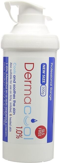 Dermacool 1% Menthol in Aqueous Cream Pump – 500g