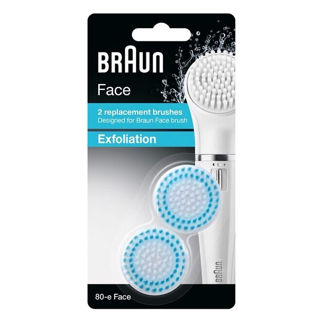 Braun 80-e - Face Exfoliation - 2 Replacement Brushes