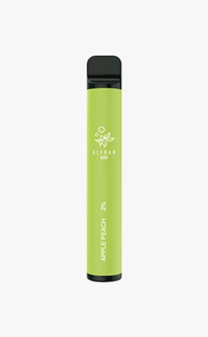 Elf Bar Disposable Vape Pen E-Cigarette 20mg – 600 Puffs – Apple Peach