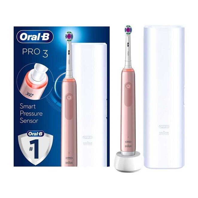 Oral-B Pro 3 3500 - Smart Pressure Sensor - Pink Edition Electric Toothbrush	