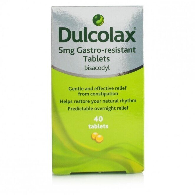 Dulcolax 5mg Tablets for Constipation, 40 Tablets