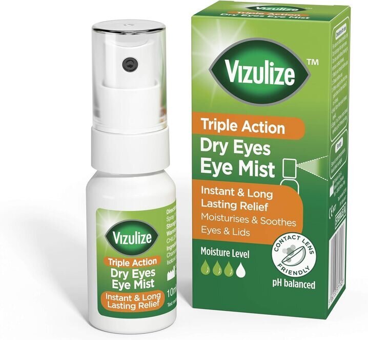 Vizulize Triple Action Soothing Relief Dry Eye Mist - 10ml